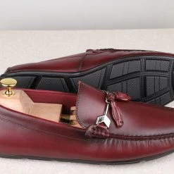 ATESBER By Inc5 DRIVING SHOES-BURGUNDY MEN