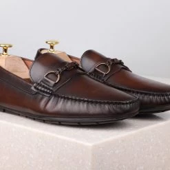 ATESBER By Inc5 MEN DRIVING SHOES-COFFEE