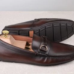 ATESBER By Inc5 MEN DRIVING SHOES-COFFEE