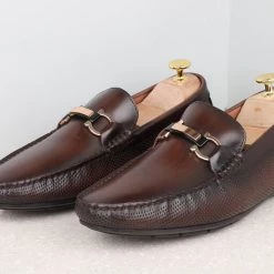 ATESBER By Inc5 DRIVING SHOES-COFFEE MEN