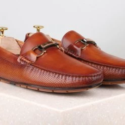 ATESBER By Inc5 DRIVING SHOES-TAN MEN