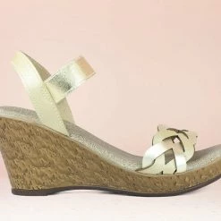 Inc.5 LIGHT PLATFORM SANDAL-GOLD SALE