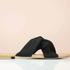 Inc.5 FLAT SLIPPON-BLACK