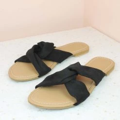 Inc.5 FLAT SLIPPON-BLACK