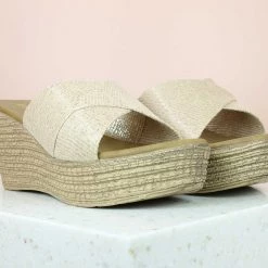 Inc.5 SALE TWISTED PLATFORM MULE-BEIGE