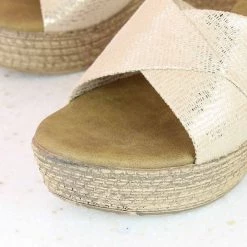 Inc.5 SALE TWISTED PLATFORM MULE-BEIGE