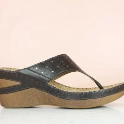 Inc.5 SALE COMFORT PLATFORM THONG-BROWN