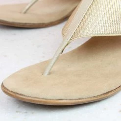 Inc.5 WEDGE THONG-GOLD Ethnic