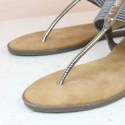 Inc.5 FLAT SANDALS-G.METAL SALE