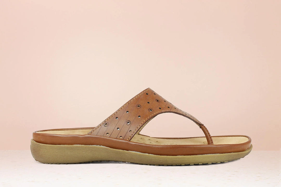 Inc.5 PUNCHED COMFORT THONG-TAN SALE 4 Inc.5 PUNCHED COMFORT THONG-TAN SALE