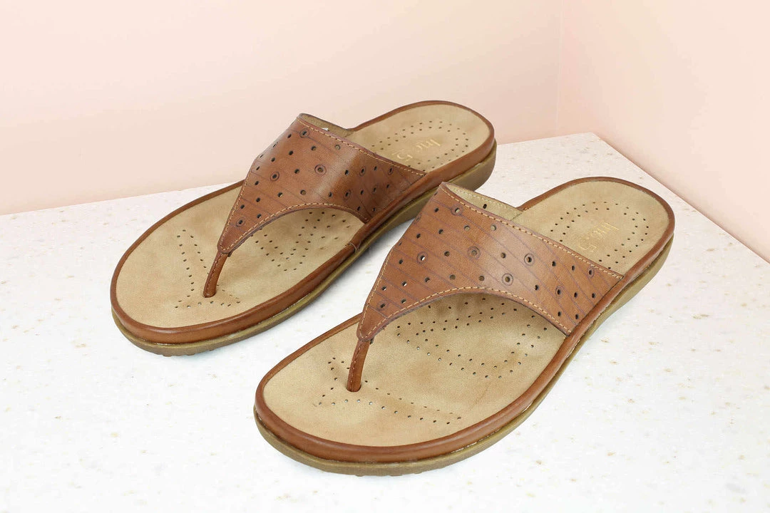 Inc.5 PUNCHED COMFORT THONG-TAN SALE 5 Inc.5 PUNCHED COMFORT THONG-TAN SALE