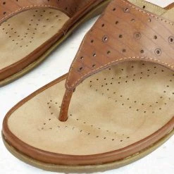 Inc.5 PUNCHED COMFORT THONG-TAN SALE 9 Inc.5 PUNCHED COMFORT THONG-TAN SALE