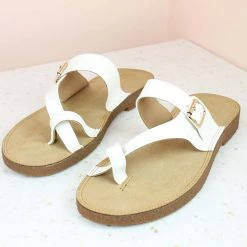 Inc.5 FLAT TOE POST-WHITE