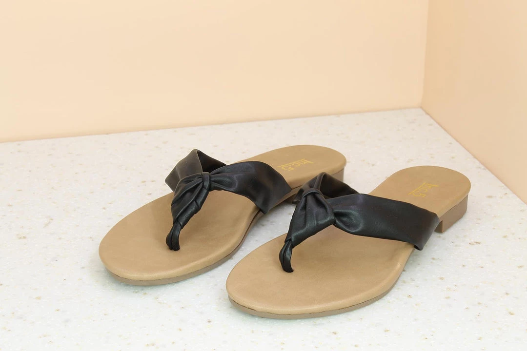 Inc.5 KNOTTED NAPA THONG - BLACK 6 Inc.5 KNOTTED NAPA THONG - BLACK