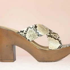 Inc.5 SNAKY CROSS STRAP-BEIGE