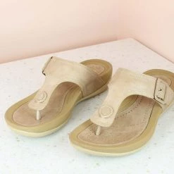 Inc.5 SALE COMFORT SMALL HEEL THONG-BEIGE