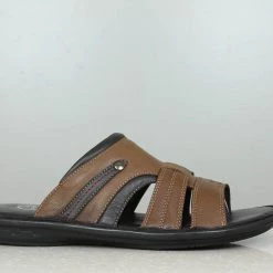 PRIVO By Inc5 LEATHER CROSS STRAP ONE TOE -SLIPPER
