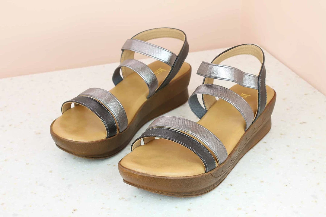 Inc.5 ELASTIC STRAP SANDAL-G.METAL SALE 5 Inc.5 ELASTIC STRAP SANDAL-G.METAL SALE