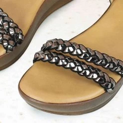 Inc.5 WOVEN PLATFORM CASUAL SANDAL-BLACK SALE