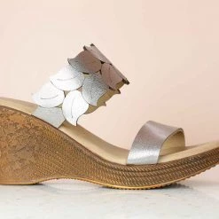 Inc.5 LEAF STRAP PLATFORM-G.METAL SALE