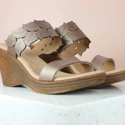 Inc.5 LEAF STRAP PLATFORM-ROSE GOLD SALE