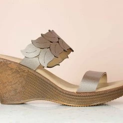 Inc.5 LEAF STRAP PLATFORM-ROSE GOLD SALE
