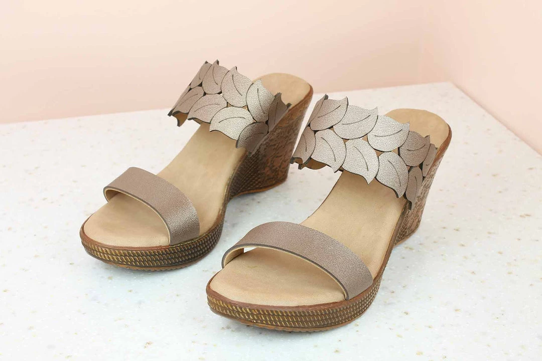 Inc.5 LEAF STRAP PLATFORM-ROSE GOLD SALE 5 Inc.5 LEAF STRAP PLATFORM-ROSE GOLD SALE