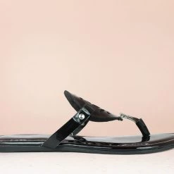 Inc.5 CUTWORK APPLIQUE THONG-P.BLACK