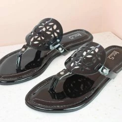 Inc.5 CUTWORK APPLIQUE THONG-P.BLACK 8 Inc.5 CUTWORK APPLIQUE THONG-P.BLACK