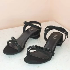 Inc.5 CHAINED FORMAL SANDAL - BLACK SALE