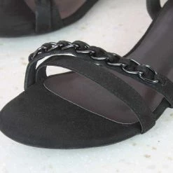 Inc.5 CHAINED FORMAL SANDAL - BLACK SALE