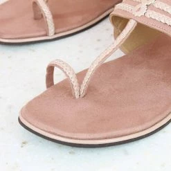 Inc.5 SUEDE KOLHAPURI-PEACH WOMEN