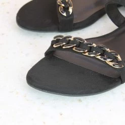 Inc.5 SALE SMALL BLOCK HEEL KOLHAPURI-BLACK