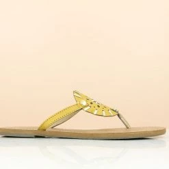 Inc.5 FLAT CASUAL THONG-YELLOW SALE