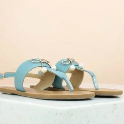 Inc.5 FLAT CASUAL SANDAL-BLUE SALE