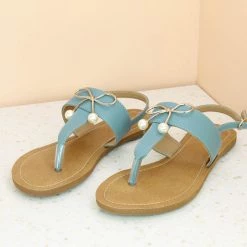 Inc.5 FLAT CASUAL SANDAL-BLUE SALE