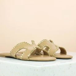 Inc.5 SALE FLAT CASUAL MULE-BEIGE