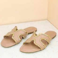 Inc.5 SALE FLAT HARD MULE-PEACH