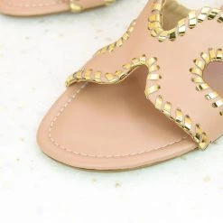 Inc.5 SALE FLAT HARD MULE-PEACH