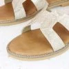Inc.5 SNAKY FLAT MULE-BEIGE