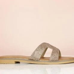 Inc.5 SALE SNAKY FLAT MULE-BROWN