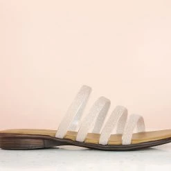 Inc.5 STRAPY PU FLAT MULE-BEIGE