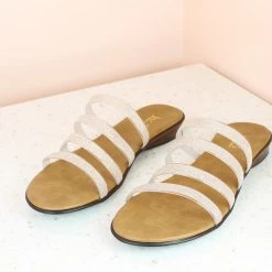 Inc.5 STRAPY PU FLAT MULE-BEIGE