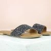 Inc.5 SALE FLAT CASUAL MULE-BLACK