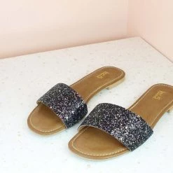 Inc.5 SALE FLAT CASUAL MULE-BLACK