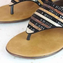 Inc.5 SALE DIAMOND CASUALWEDGE THONG-BLACK