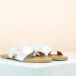 Inc.5 FLAT CASUAL MULE-SILVER