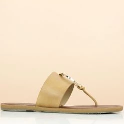 Inc.5 FLAT HARD CASUAL THONG-BEIGE