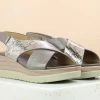 Inc.5 PLATFORM COMFORT SANDAL - GUN METAL