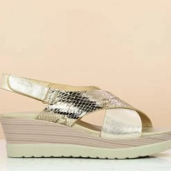 Inc.5 PLATFORM COMFORT SANDAL - GOLD 8 Inc.5 PLATFORM COMFORT SANDAL - GOLD